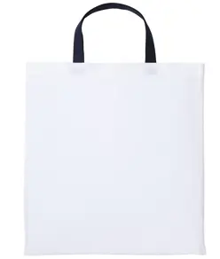 Shopper in cotone Varsity con manici corti Nutshell