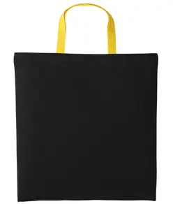 Shopper in cotone Varsity con manici corti Nutshell