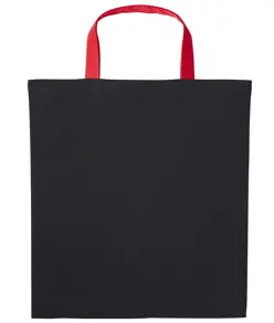Shopper in cotone Varsity con manici corti Nutshell