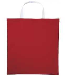 Shopper in cotone Varsity con manici corti Nutshell