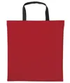 Shopper in cotone Varsity con manici corti Nutshell