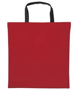 Shopper in cotone Varsity con manici corti Nutshell