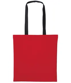 Shopper in cotone Varsity con manici lunghi Nutshell
