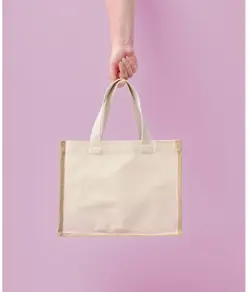 Shopper in tela e iuta Nutshell