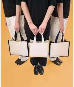 Shopper in tela e iuta Nutshell