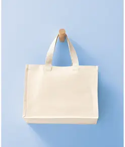 Shopper verticale riciclata in tela premium Nutshell