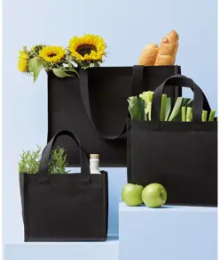 Shopper verticale riciclata in tela premium Nutshell