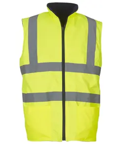 Smanicato reversibile in pile alta visibilità (HV008F) YOKO