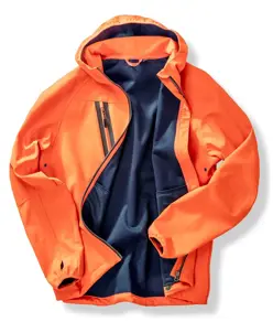 Softshell casual con cappuccio stampabile riciclato a 3 strati Result Recycled