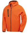 Softshell casual con cappuccio stampabile riciclato a 3 strati Result Recycled