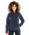 Softshell con cappuccio a 3 strati stampabile riciclato da donna Result Recycled