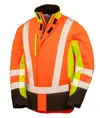 Softshell di sicurezza a 3 colori riciclato a 3 strati stampabile Result Recycled