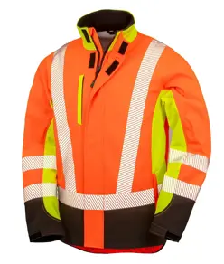 Softshell di sicurezza a 3 colori riciclato a 3 strati stampabile Result Recycled