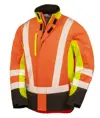 Softshell di sicurezza a 3 colori riciclato a 3 strati stampabile Result Recycled