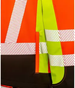 Softshell di sicurezza a 3 colori riciclato a 3 strati stampabile Result Recycled