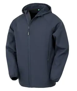 Softshell riciclato a 3 strati stampabile con cappuccio Result Recycled
