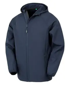 Softshell riciclato a 3 strati stampabile con cappuccio Result Recycled