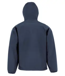 Softshell riciclato a 3 strati stampabile con cappuccio Result Recycled