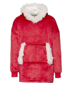 The Kids Ribbon felpa con cappuccio oversize sherpa reversibile Ribbon