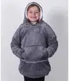 The Kids Ribbon felpa con cappuccio oversize sherpa reversibile Ribbon