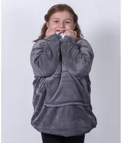 The Kids Ribbon felpa con cappuccio oversize sherpa reversibile Ribbon