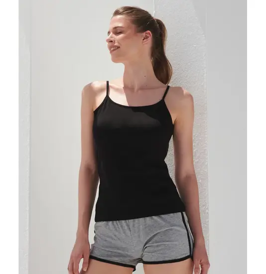 Top con spalline sottili elasticizzato Feel-good donna SF