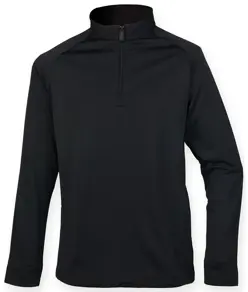 Top con zip a ¼ e finitura traspirante Henbury