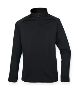 Top con zip a ¼ e finitura traspirante Henbury