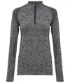 Top con zip multisport '3D fit' senza cuciture donna TriDri® TriDri