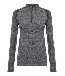 Top con zip multisport '3D fit' senza cuciture donna TriDri® TriDri