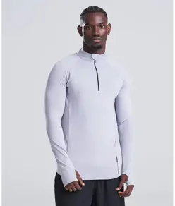 Top Cool Flex a maniche lunghe con mezza zip AWDis Just Cool