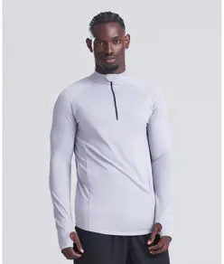 Top Cool Flex a maniche lunghe con mezza zip AWDis Just Cool