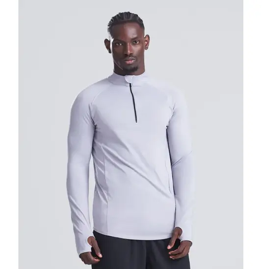 Top Cool Flex a maniche lunghe con mezza zip AWDis Just Cool