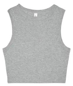 Top corto a canotta micro costine donna Bella Canvas