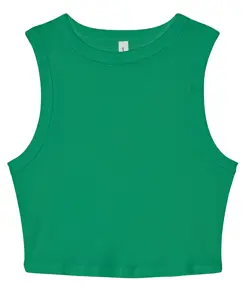 Top corto a canotta micro costine donna Bella Canvas