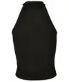 Top corto a collo alto donna Build Your Brand