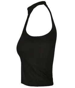 Top corto a collo alto donna Build Your Brand