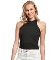 Top corto a collo alto donna Build Your Brand