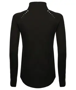 Top donna a manica lunga con zip a ¼ Tombo