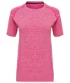 Top donna a maniche corte multisport senza cuciture '3D fit' TriDri® TriDri
