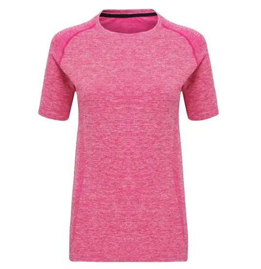 Top donna a maniche corte multisport senza cuciture '3D fit' TriDri® TriDri