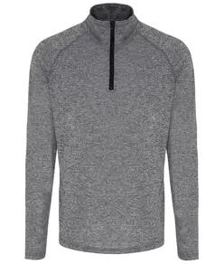 Top performance a maniche lunghe con zip a ¼ uomo TriDri® TriDri