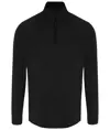 Top performance a maniche lunghe con zip a ¼ uomo TriDri® TriDri