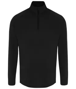 Top performance a maniche lunghe con zip a ¼ uomo TriDri® TriDri