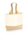 Tote bag in tela con base in juta Westford Mill