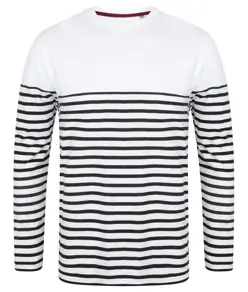 T-shirt a righe bretoni a maniche lunghe Front Row