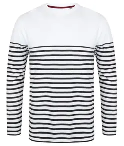 T-shirt a righe bretoni a maniche lunghe Front Row
