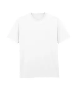 T-shirt adulto in cotone leggero senza etichetta Gildan
