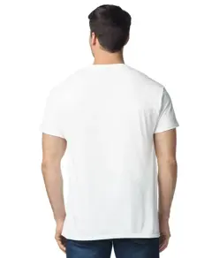 T-shirt adulto in cotone leggero senza etichetta Gildan