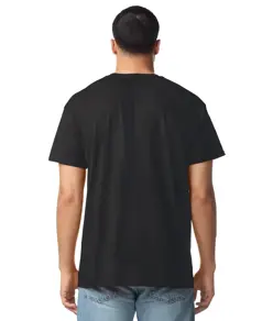 T-shirt adulto in cotone leggero senza etichetta Gildan